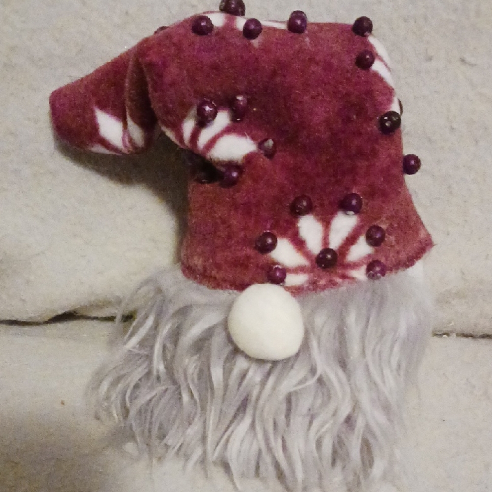 Festive Gnome Decor with Red Hat